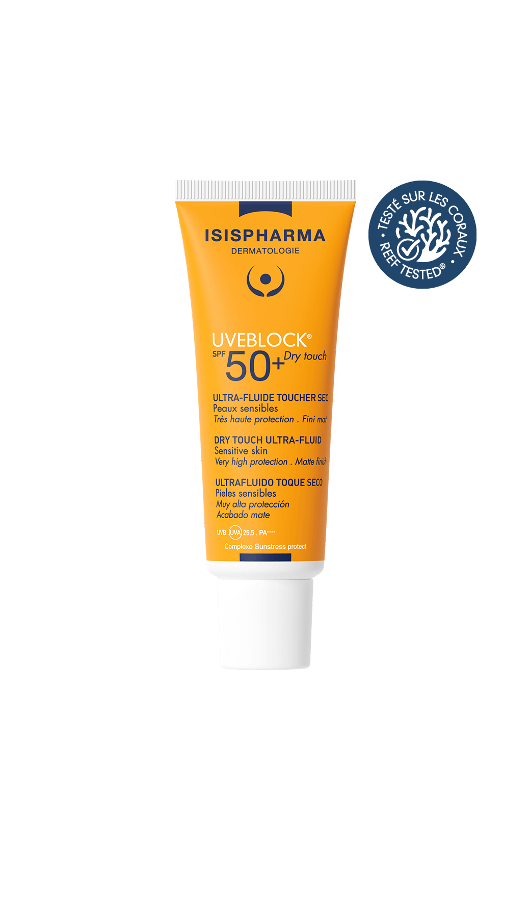 Uveblock Dry Touch Invisible SPF50+ – واقي شمسي مطفأ اللمعة للبشرة الدهنية