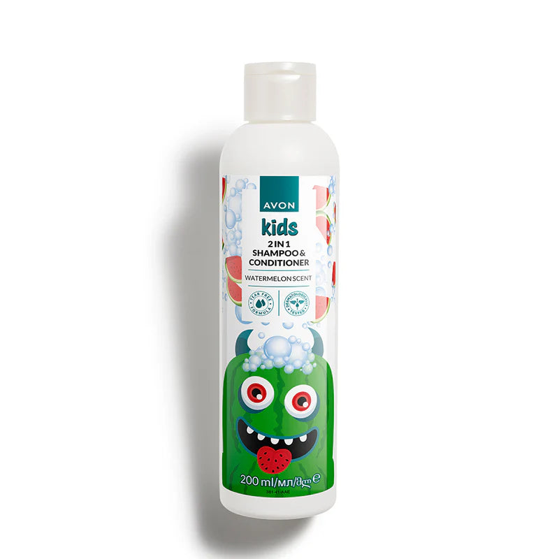 Avon Kids Watermelon Shampoo & Conditioner – Gentle 2-in-1 Hair Care for Kids